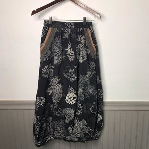Bohemian Thai maxi skirt cotton floral